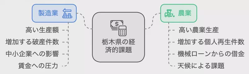 栃木県の経済的課題