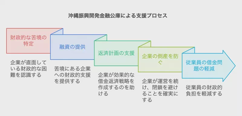 沖縄振興開発金融公庫による支援プロセス