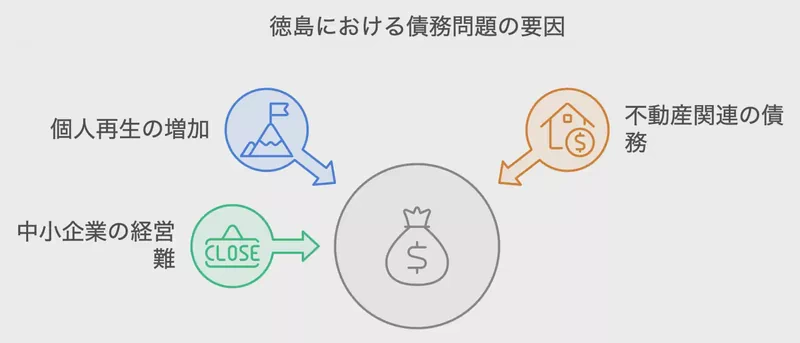 徳島における債務問題の要因