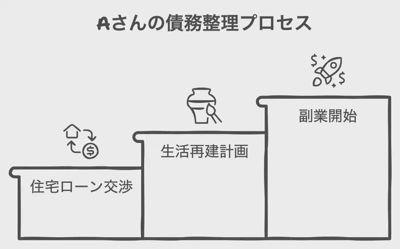 Aさんの債務整理プロセス